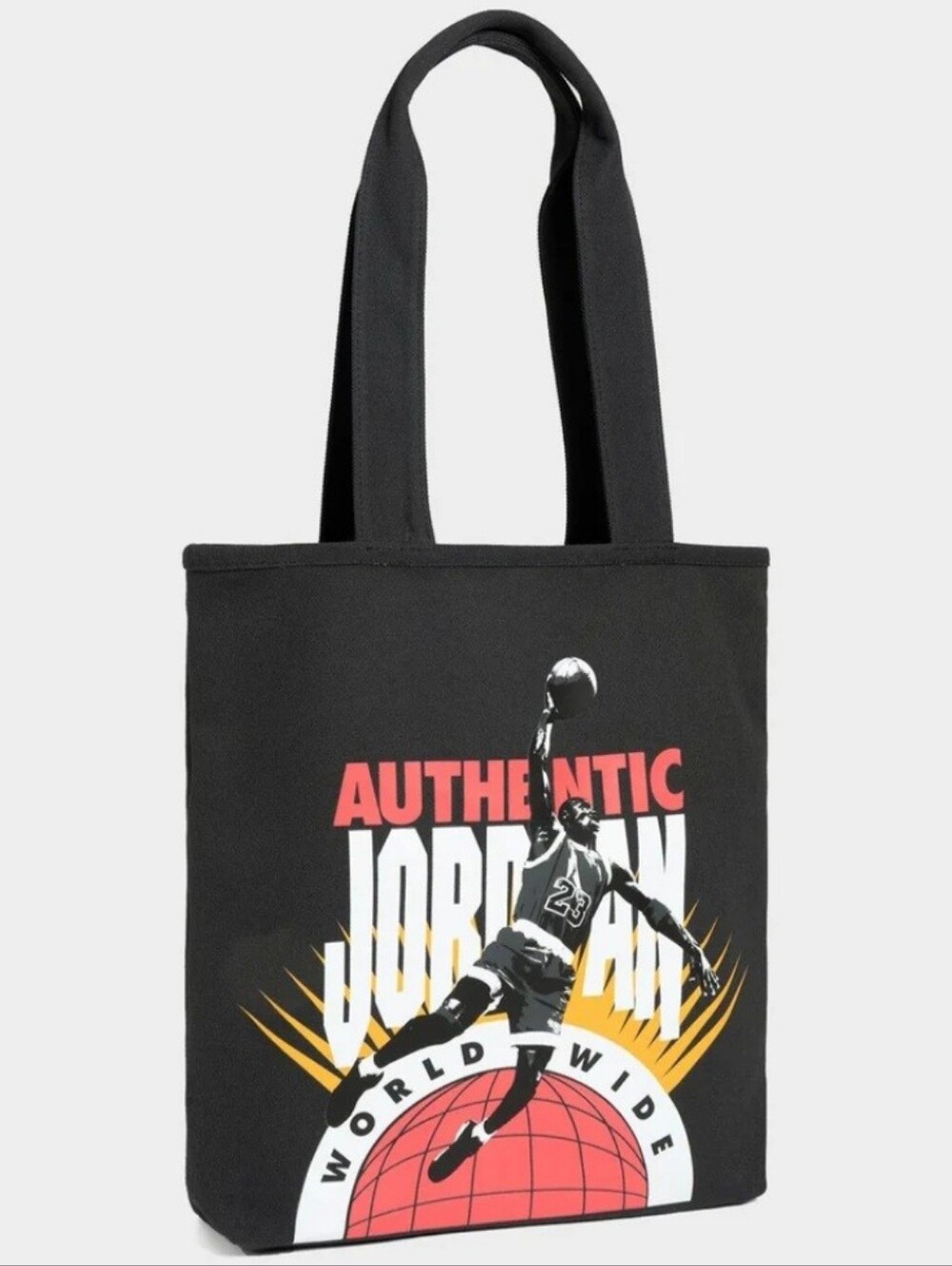 Nike Authentic Air Jordan Worldwide Heavy Duty Canvas Tote Bag / Size 16"×14"×3"